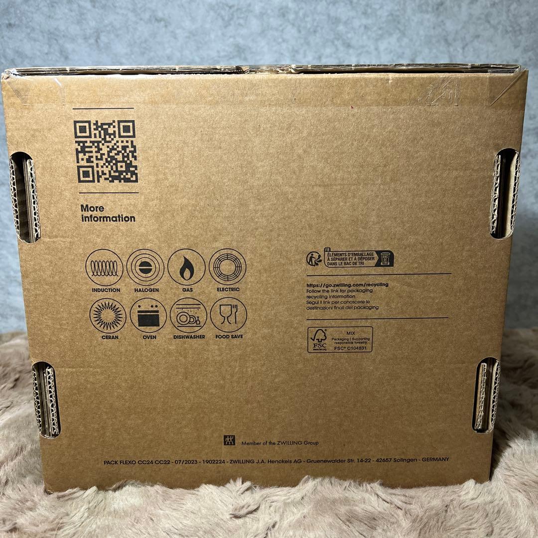 ストウブ　ピコ ココット ラウンド グレー 22cm IH対応