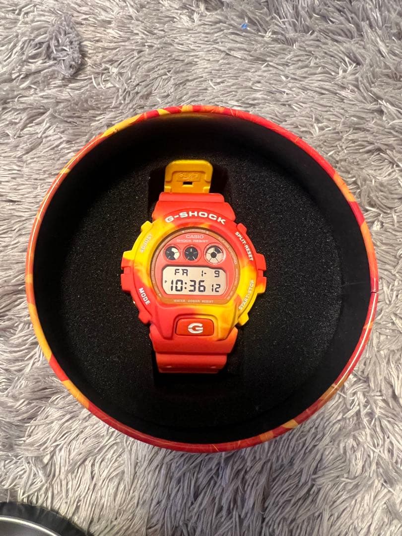 G-SHOCK デジタル腕時計 オレンジ/イエロー