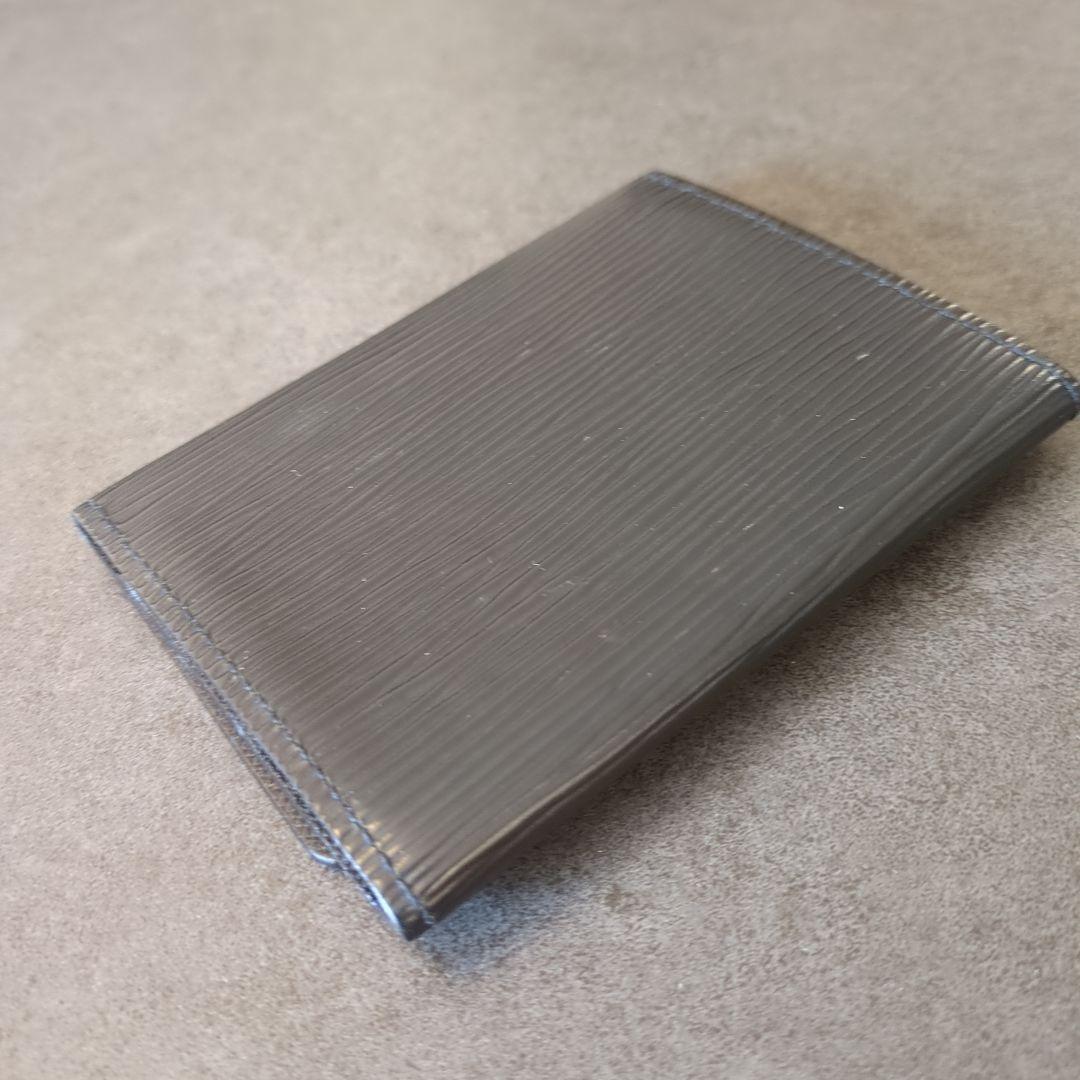 ト*う様 【LOUIS VUITTON】カルトドゥヴィジット エピ ノワール 名