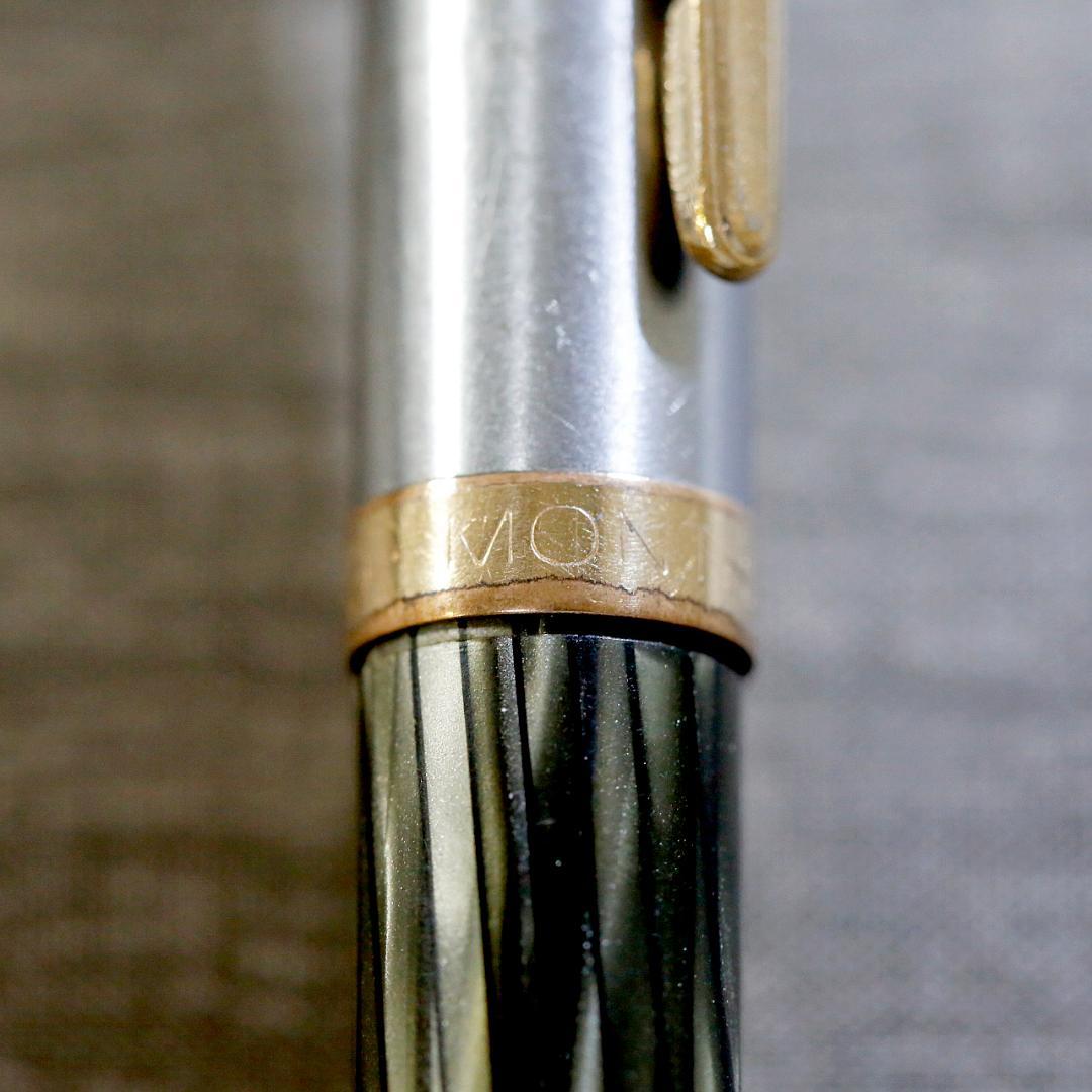 【レア】モンブラン シャープペン ６７２ ＰＩＸ グリーンストライプ