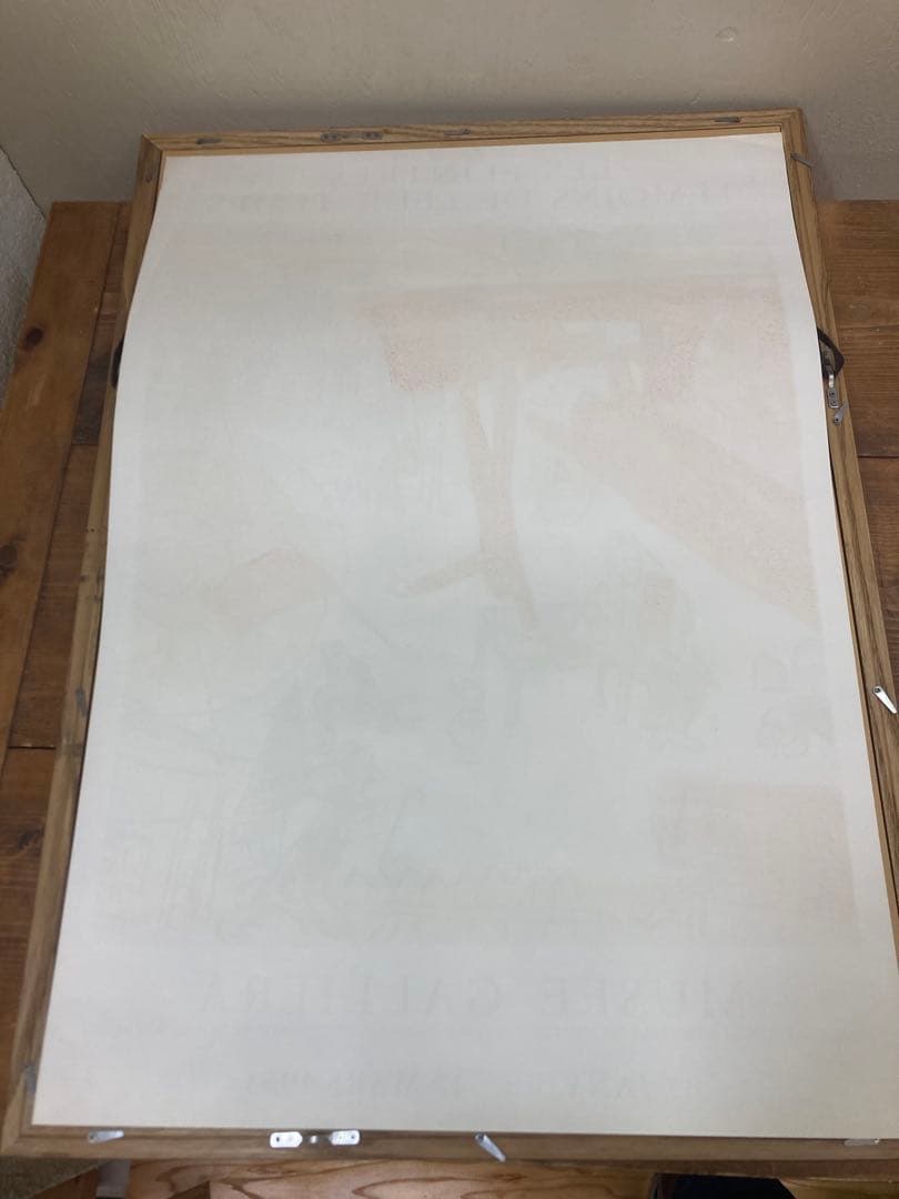 シャガールMourlot工房ヴィンテージリトグラフポスター革命１９６３年額装付き