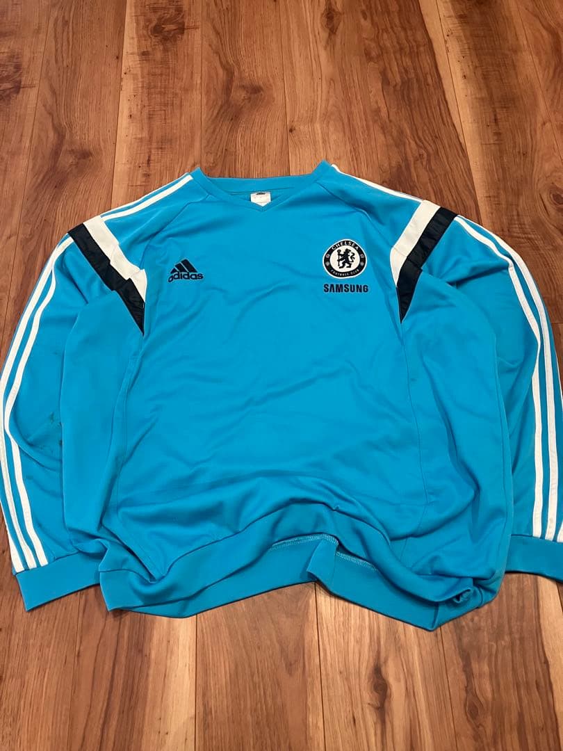 【希少】adidas×チェルシーFC/スウェット/ドリルトップ 2XL