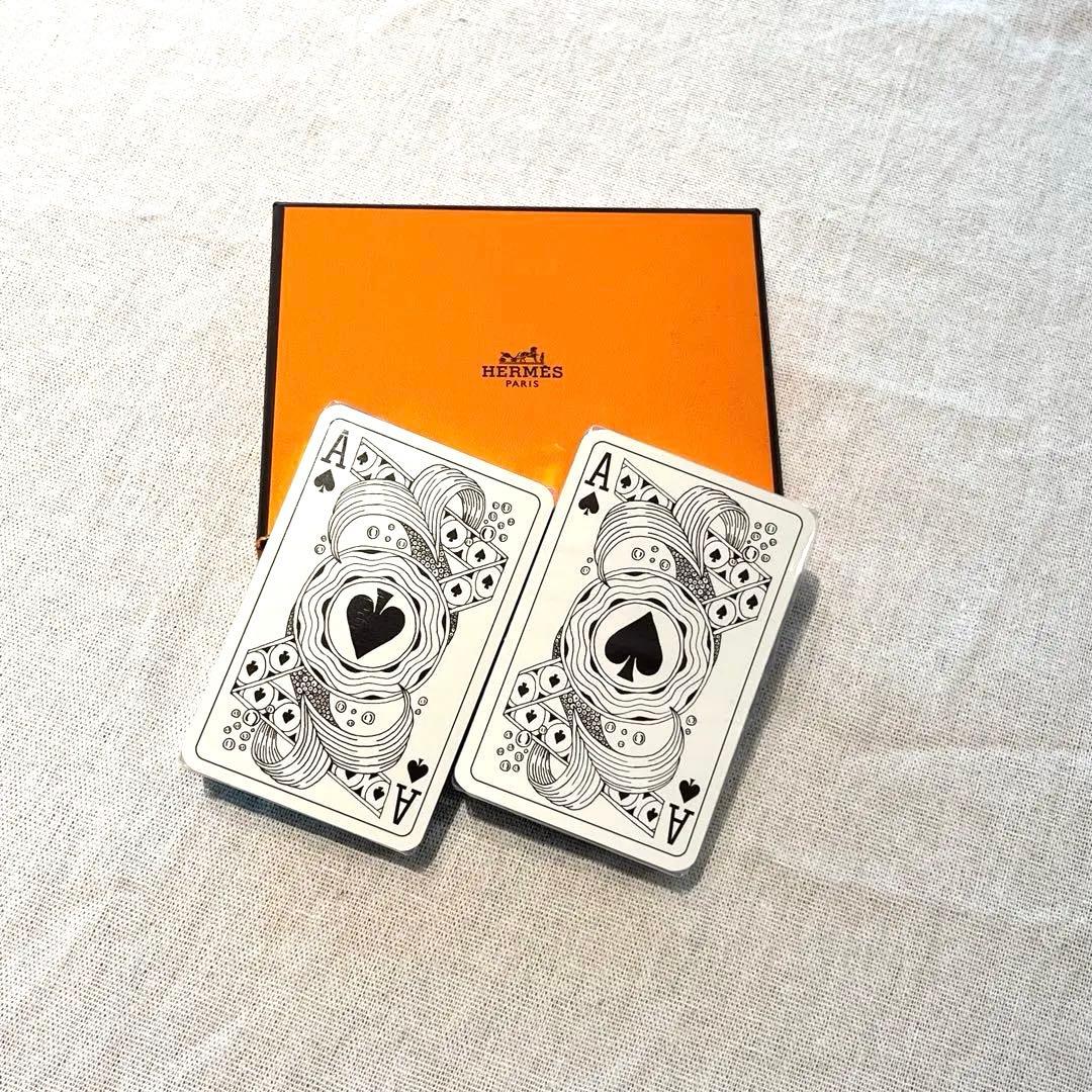 【未使用品】HERMES ブリッジカード Les 4 Mo ndes トランプ