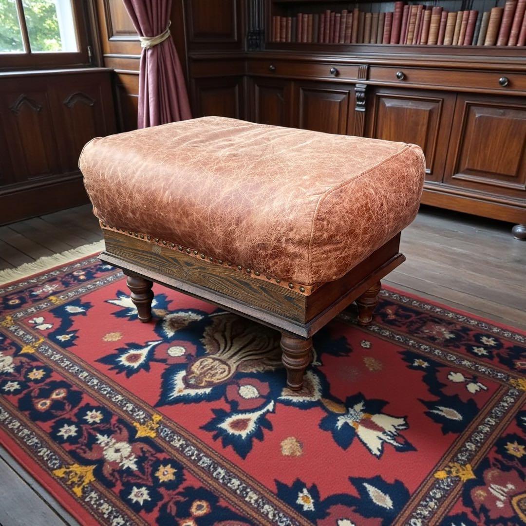 JOURNAL STANDARD FURNITURE オットマン　高級　本革