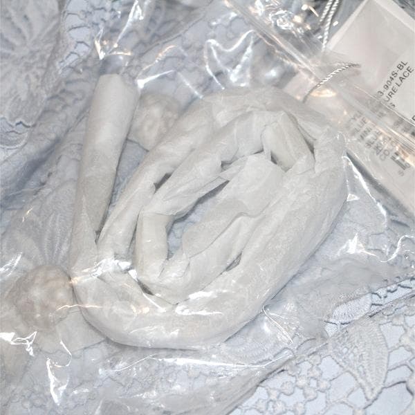 コ*マ様 セルフポートレイト ワンピース ギピュールレース ブルー UK8 未使