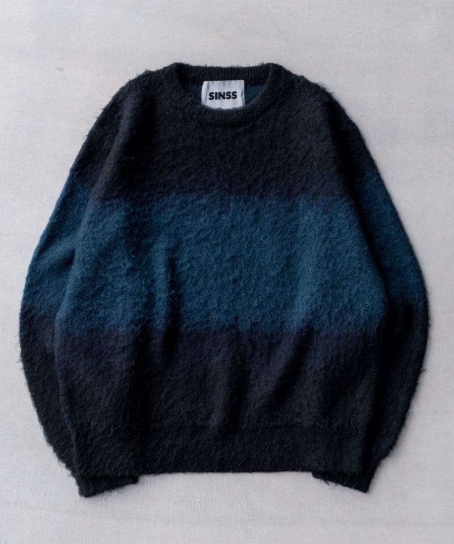 SINSS ウールブレンドグラデーションニット　M
