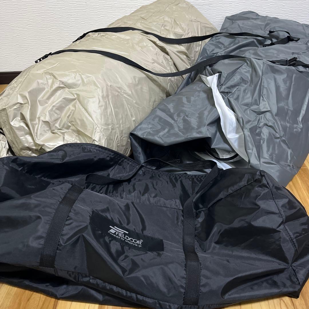 フィールドア　FIELDOOR トンネルテント480 3〜4人用　説明書付き