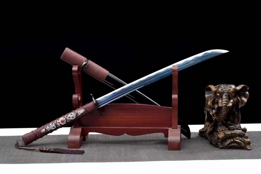 藍鳳斬馬刀20230274 武具　刀装具　日本刀　模造刀 居合刀