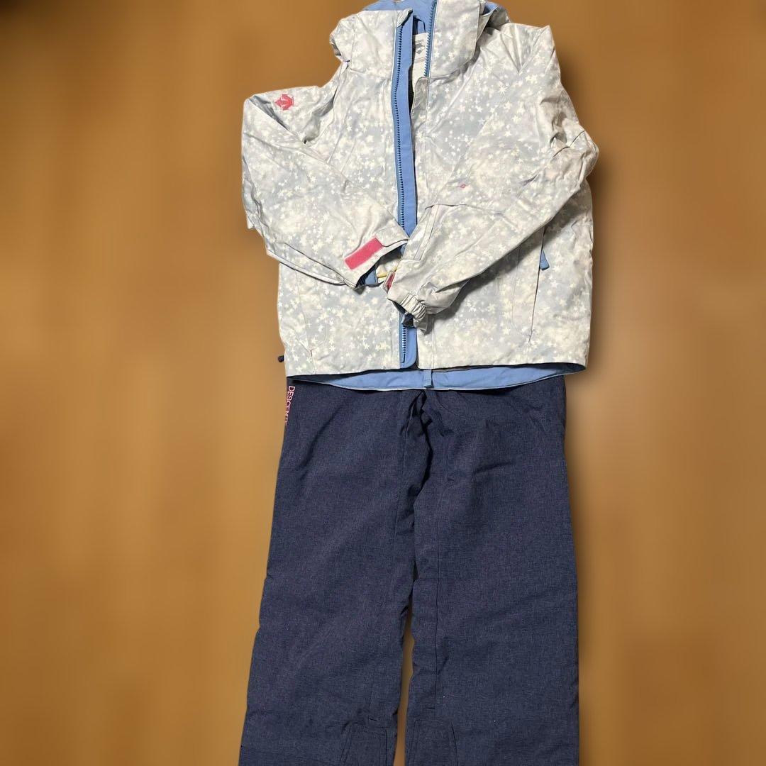 美品 デサントDESCENTE 130センチスキーウェア セット