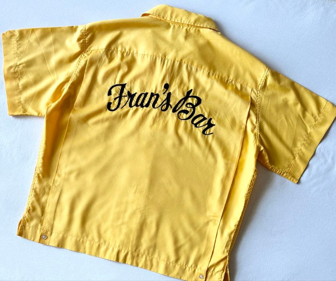 60's〜70's USA製 ヒルトン HILTON ボーリングシャツ 刺繍