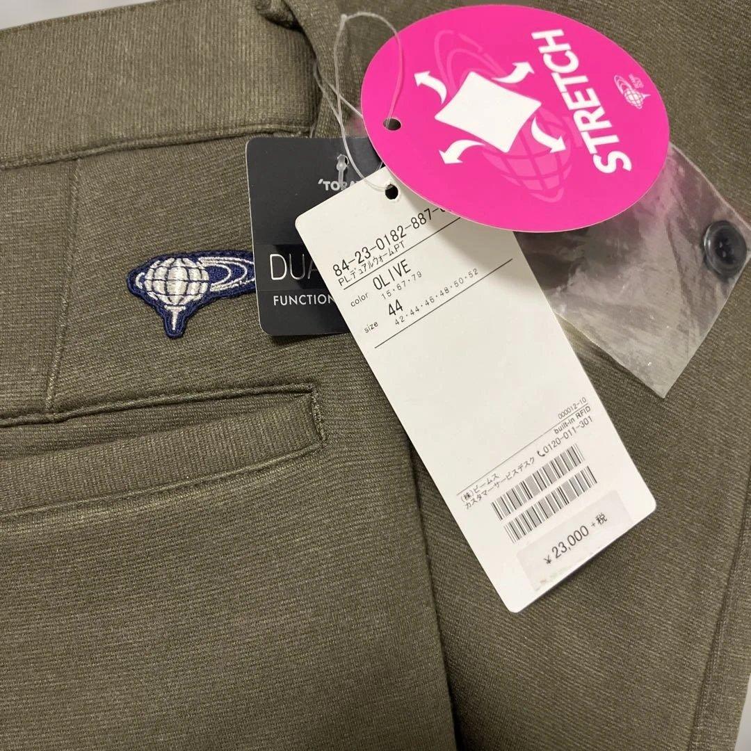 BEAMS GOLF ビームスゴルフ 裏起毛 パンツ　オリーブ 44