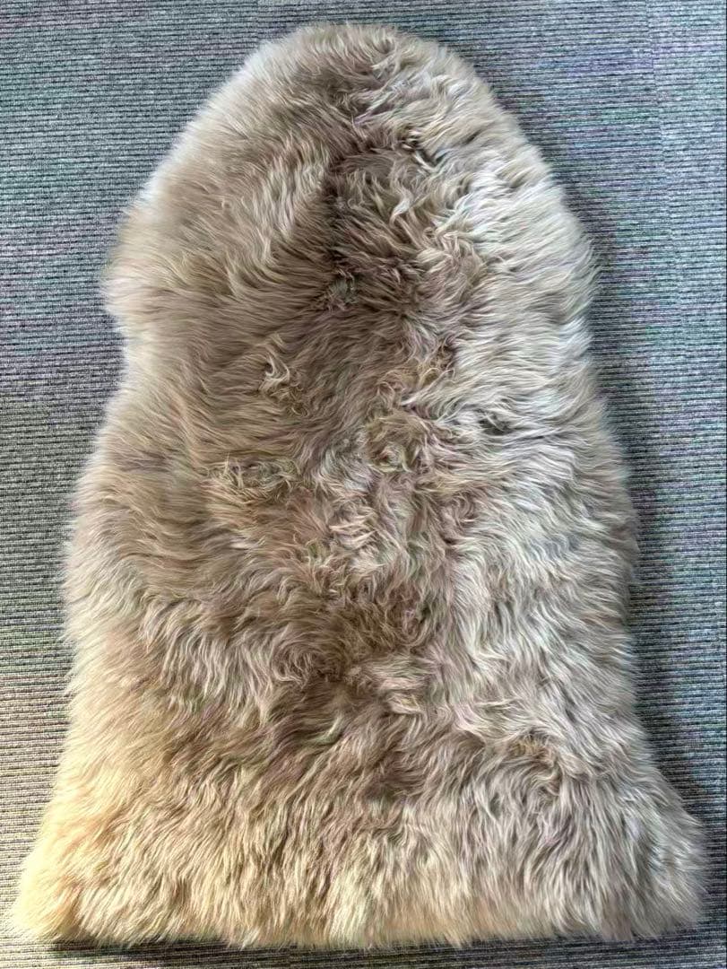 プレミアムシープスキンオーストリア天然毛皮 最高級ム一トンフリースウールラグ