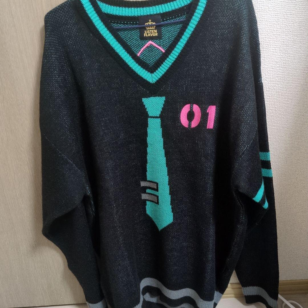 初音ミクコラボVネックニット&レッグウォーマー&猫耳ニットキャップ