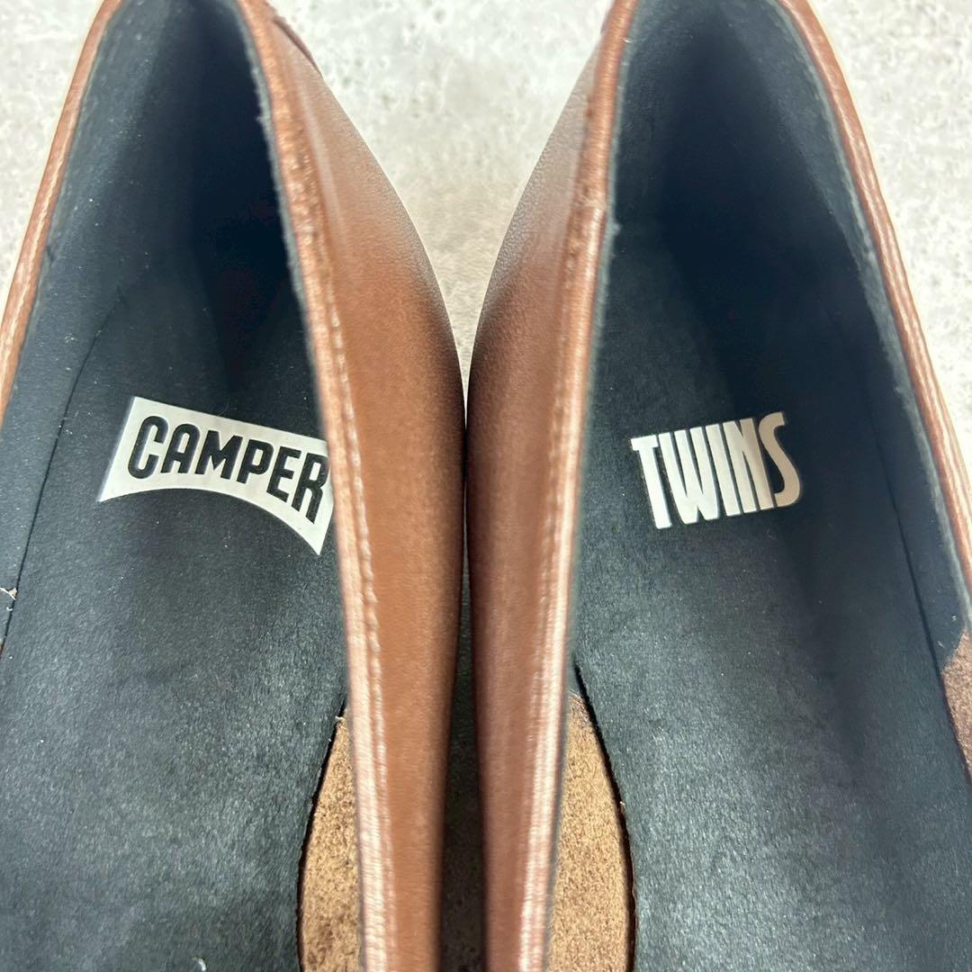 【極美品 箱付】CAMPER ツインズ ローファー ブラウン 36