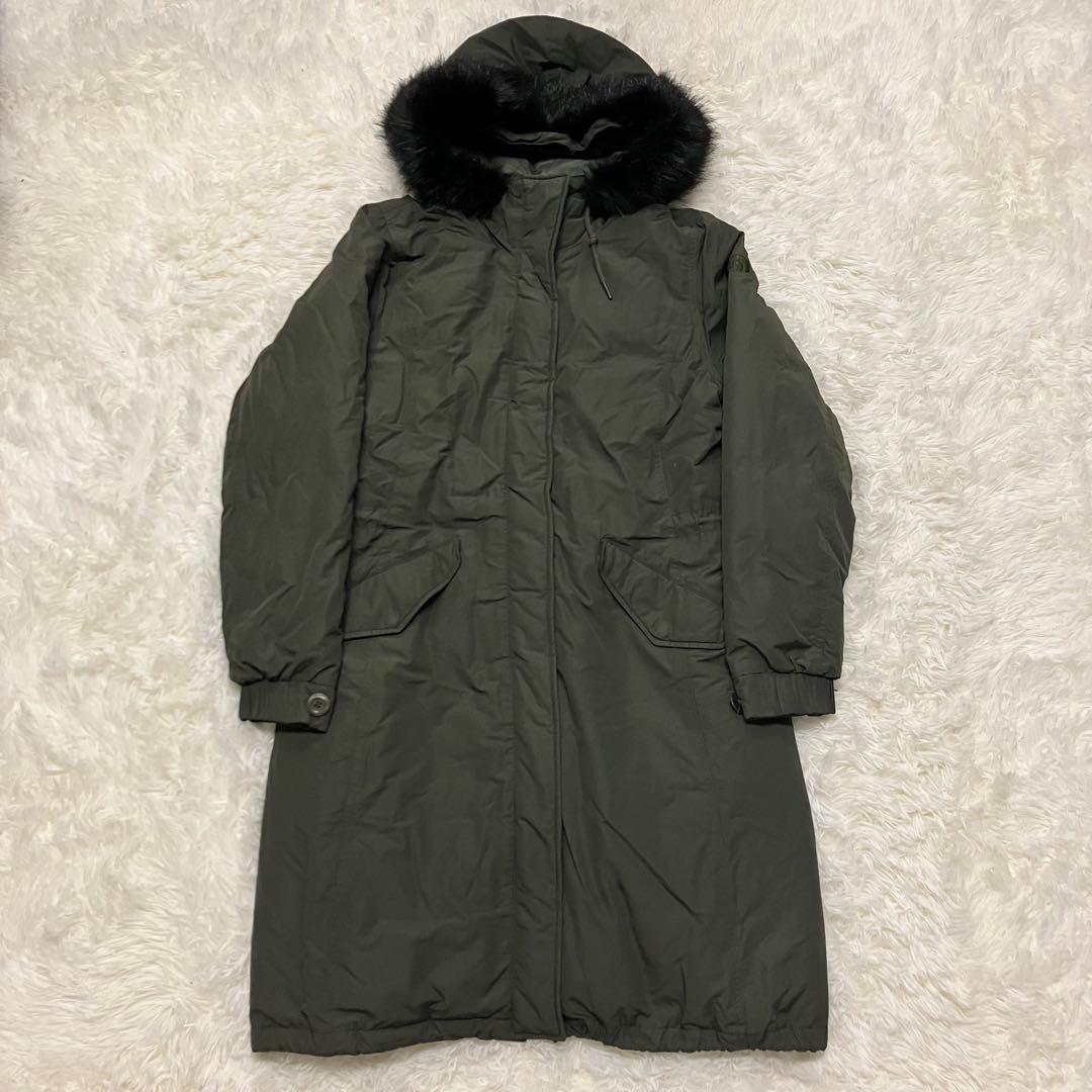 《珍品人気早い者勝ち》レディースノースフェイスモッズダウンコートホワイトレーベル