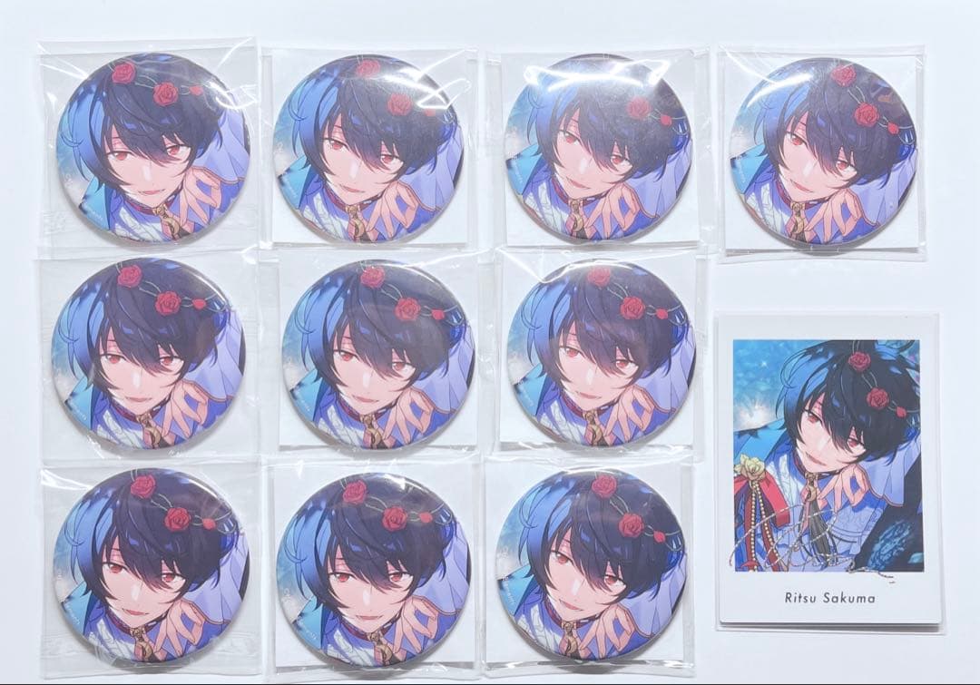 あんスタ 朔間凛月 フィーチャー 缶バッジ 10点セット おまけ ぱしゃっつ