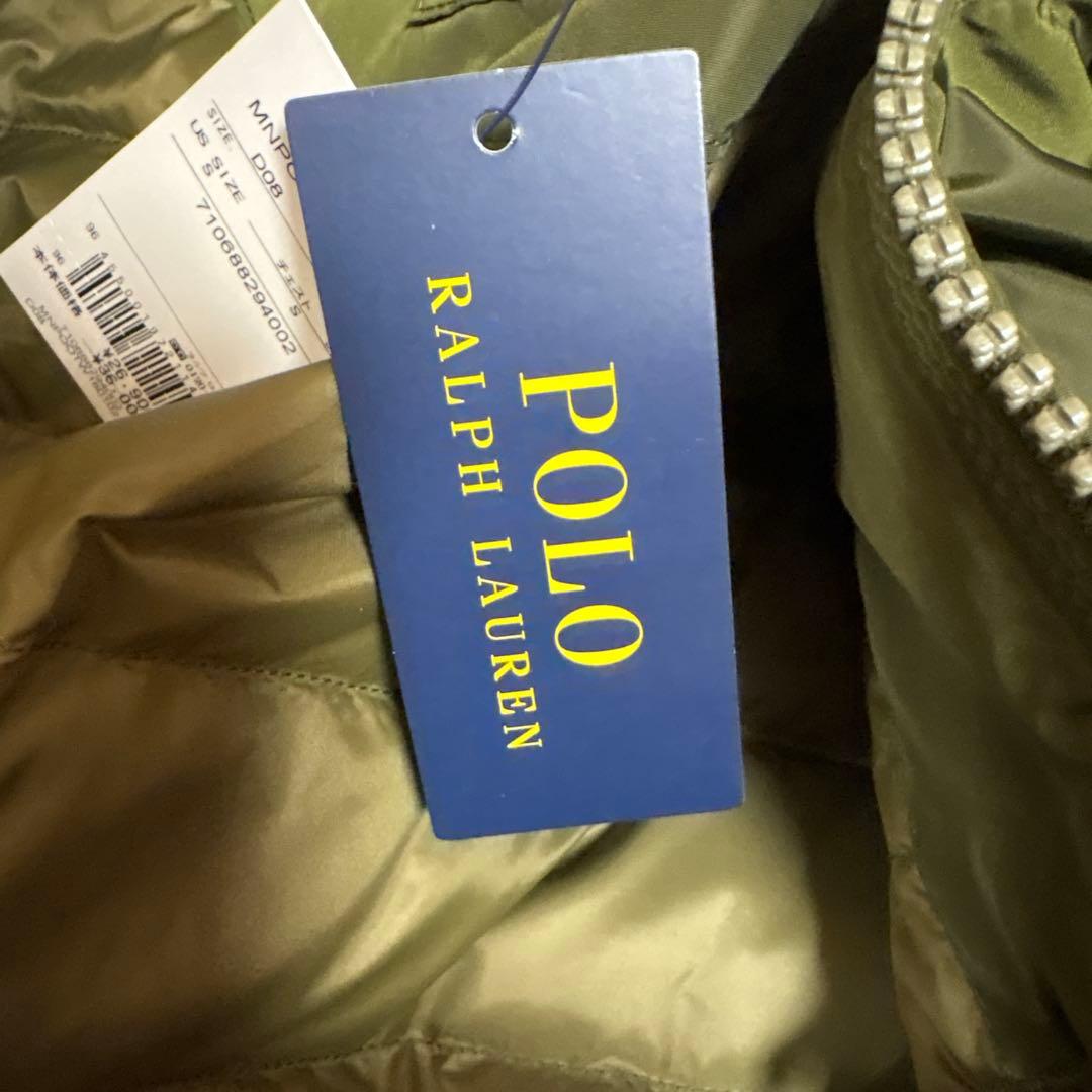 【新品タグ付】ラルフローレン ダウンジャケット オリーブ（日本M相当）