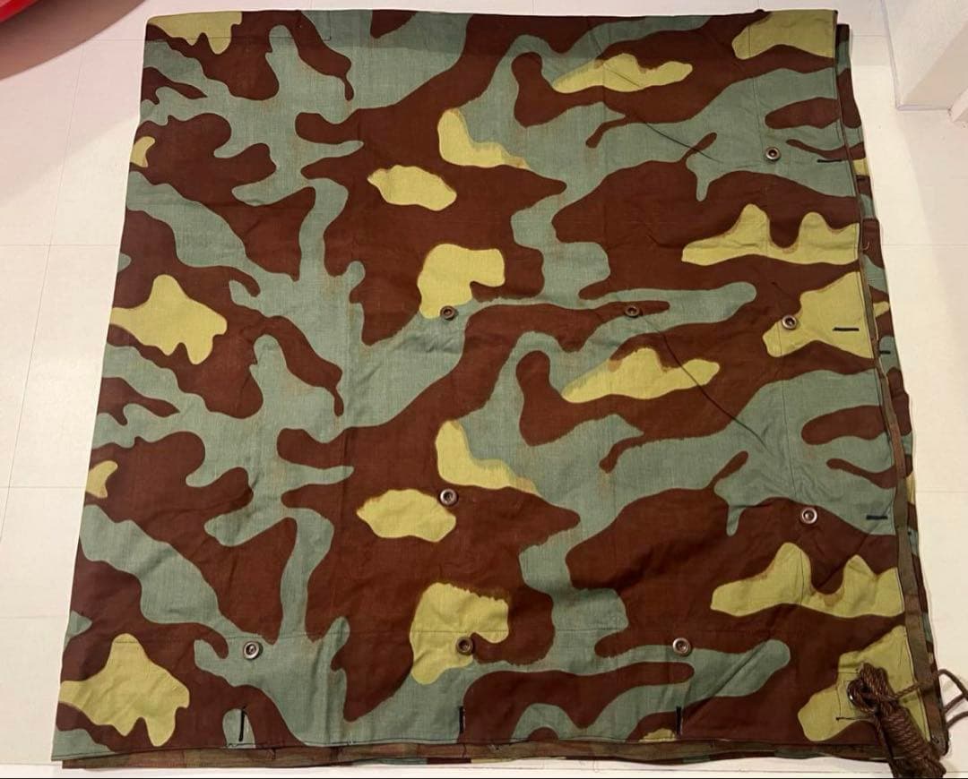 【最終値下】イタリア軍幕　サンマルコ迷彩　ポンチョテント　3枚セット