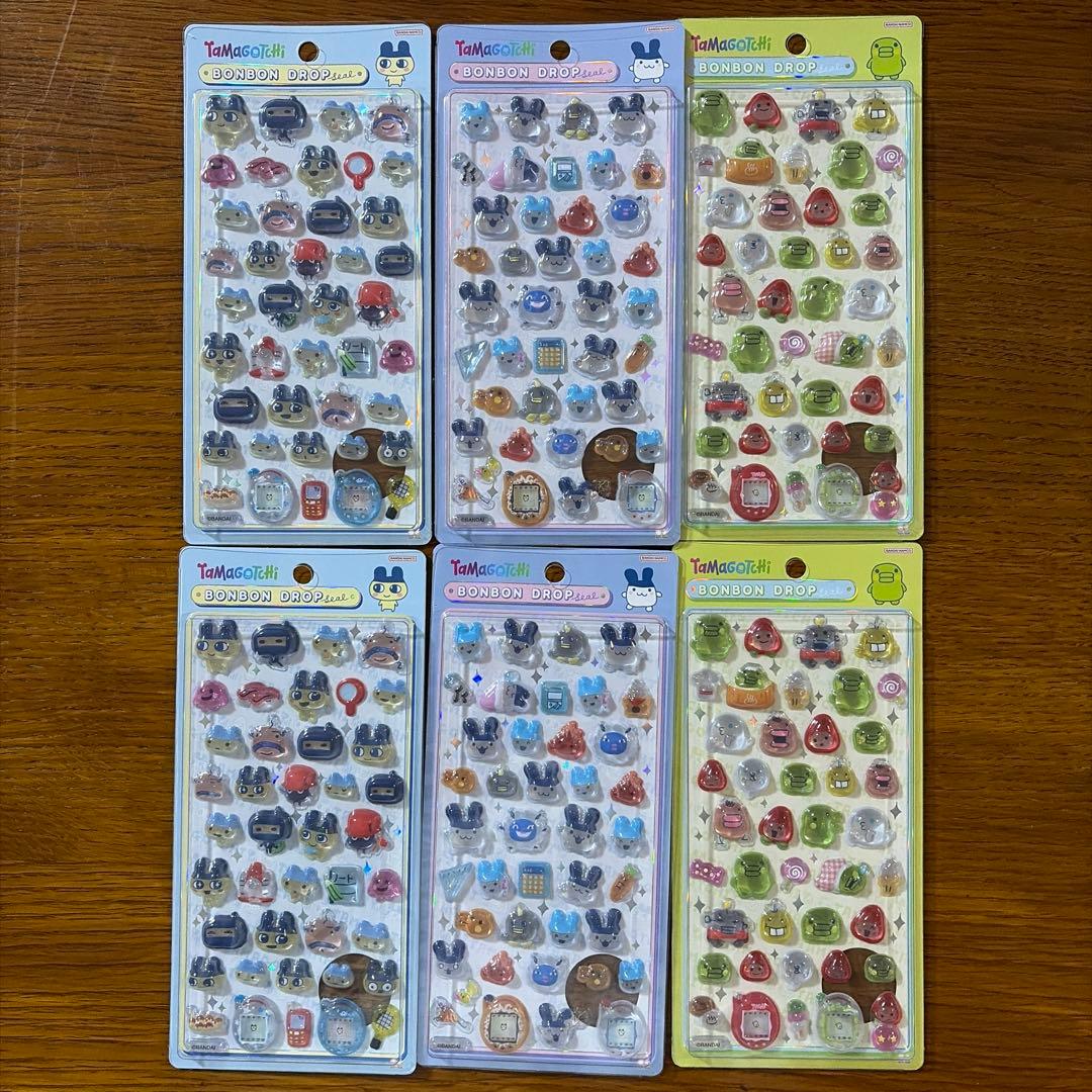 正規品　たまごっち　ボンボンドロップシール　まめっち　めめっち　くちぱっち