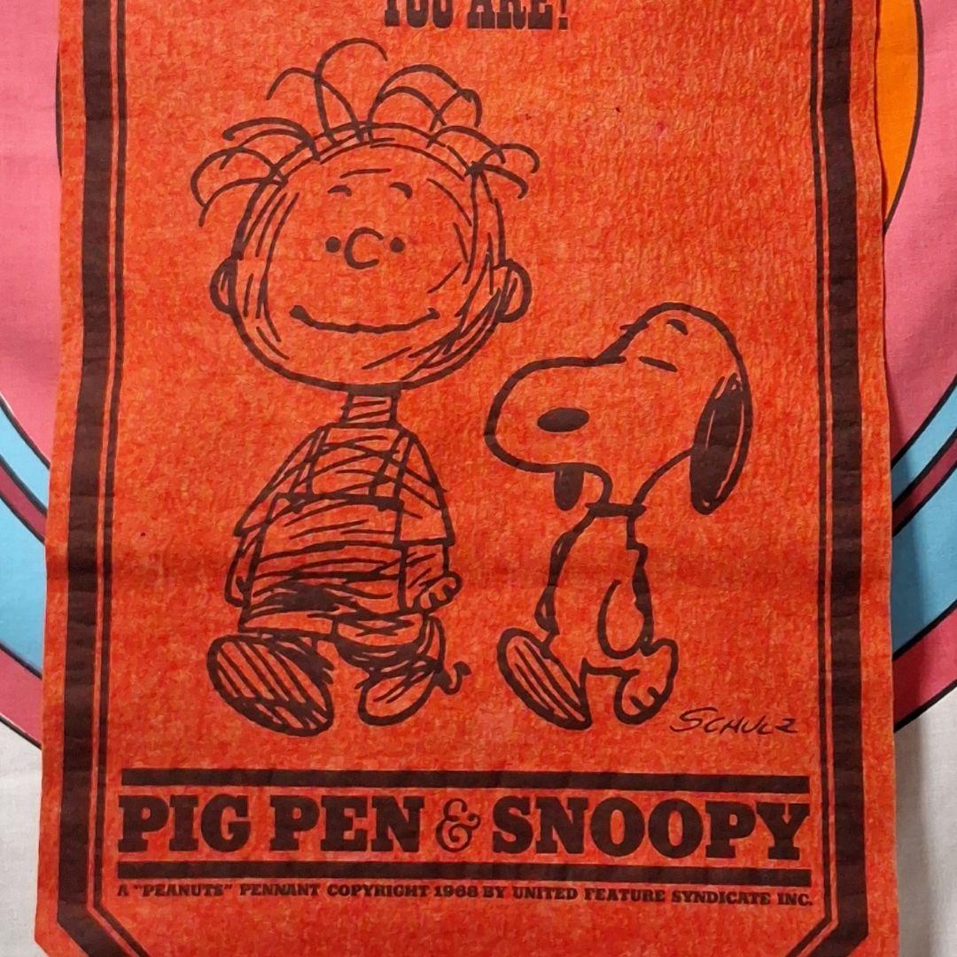 スペシャル ピッグペン スヌーピー ピーナッツ ヴィンテージ バナー レア