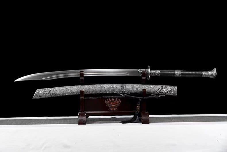 [御林護衛] 繍春刀 牛尾刀 苗刀 手鍛造打 鋼刀 冷兵器 古兵器 両手刀