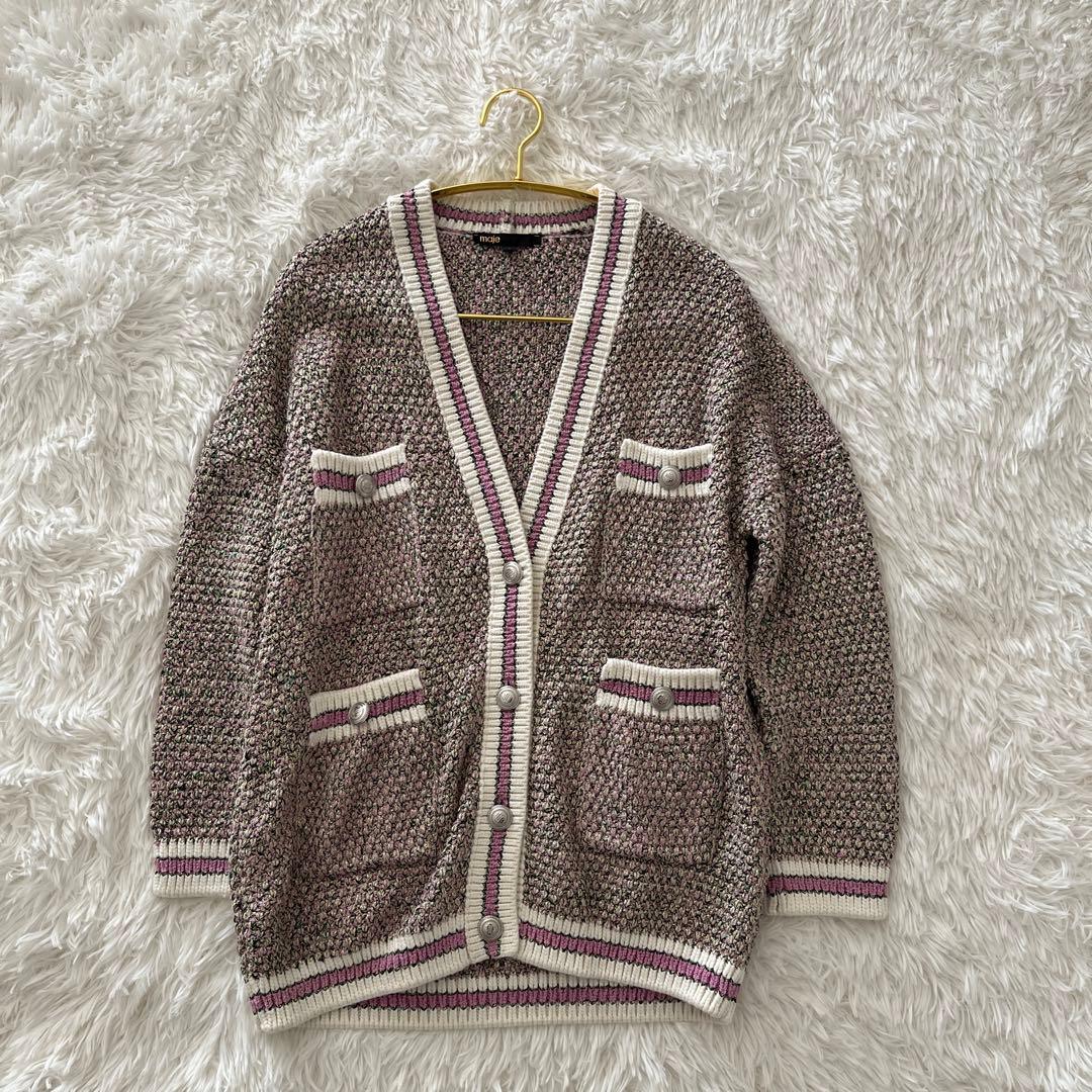 【最終値下げ】 maje マージェ　インポート　ツイードカーディガン　パリ