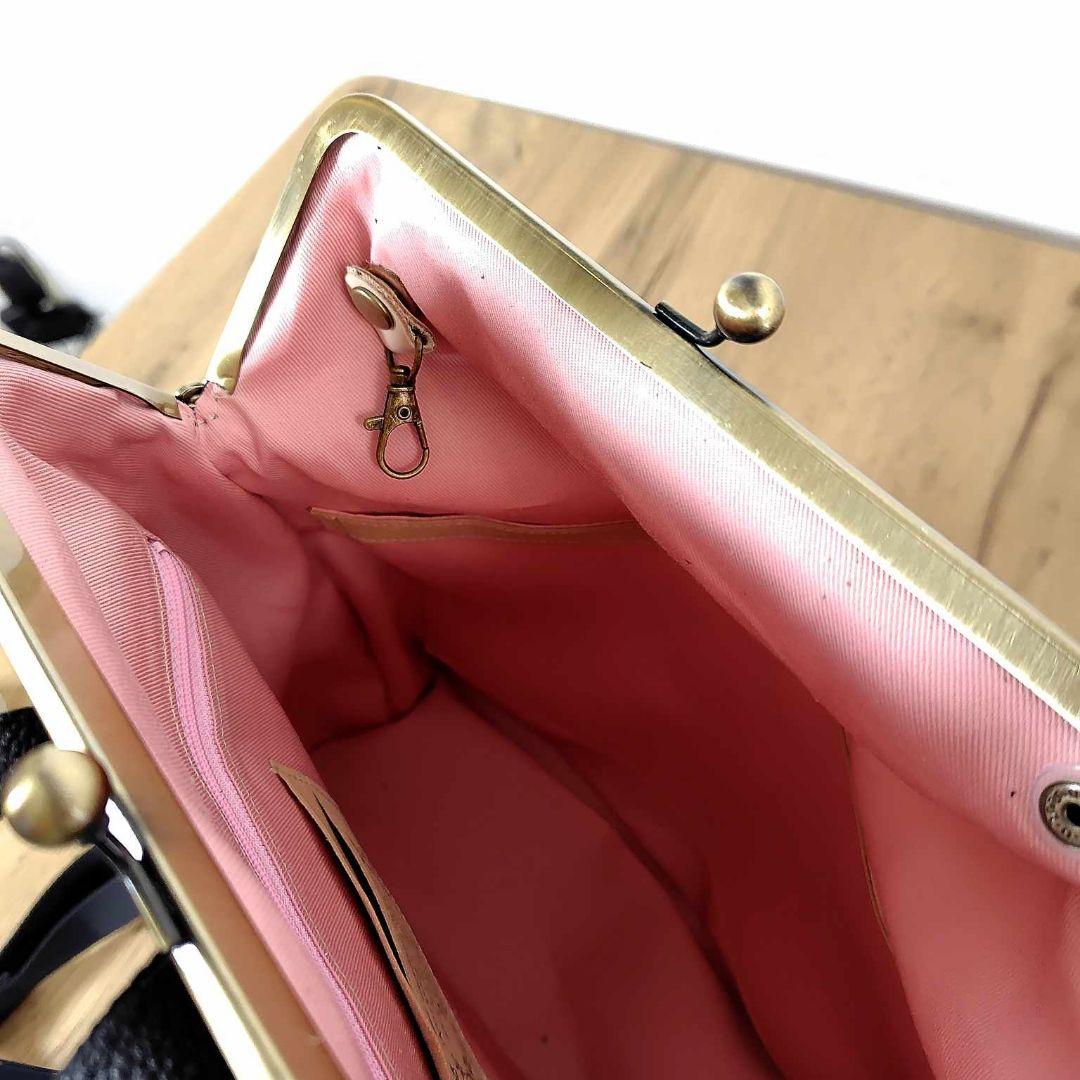 【専用】ミナペルホネン/2025rosyロージィーネイビー/がま口リュック