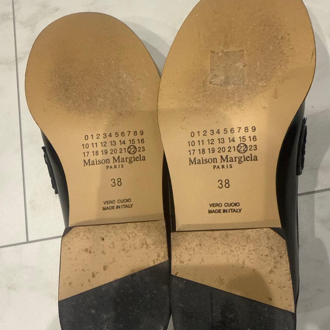 Maison Margiela ブラック ローファー 38 メゾンマルジェラ