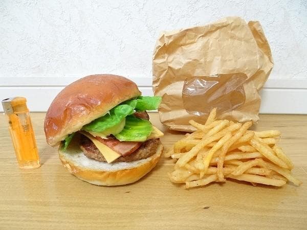 ハンバーガー フライドポテト ジャンクフード 食品サンプル フェイクフード