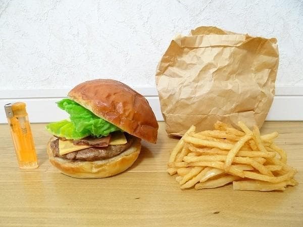ハンバーガー フライドポテト ジャンクフード 食品サンプル フェイクフード