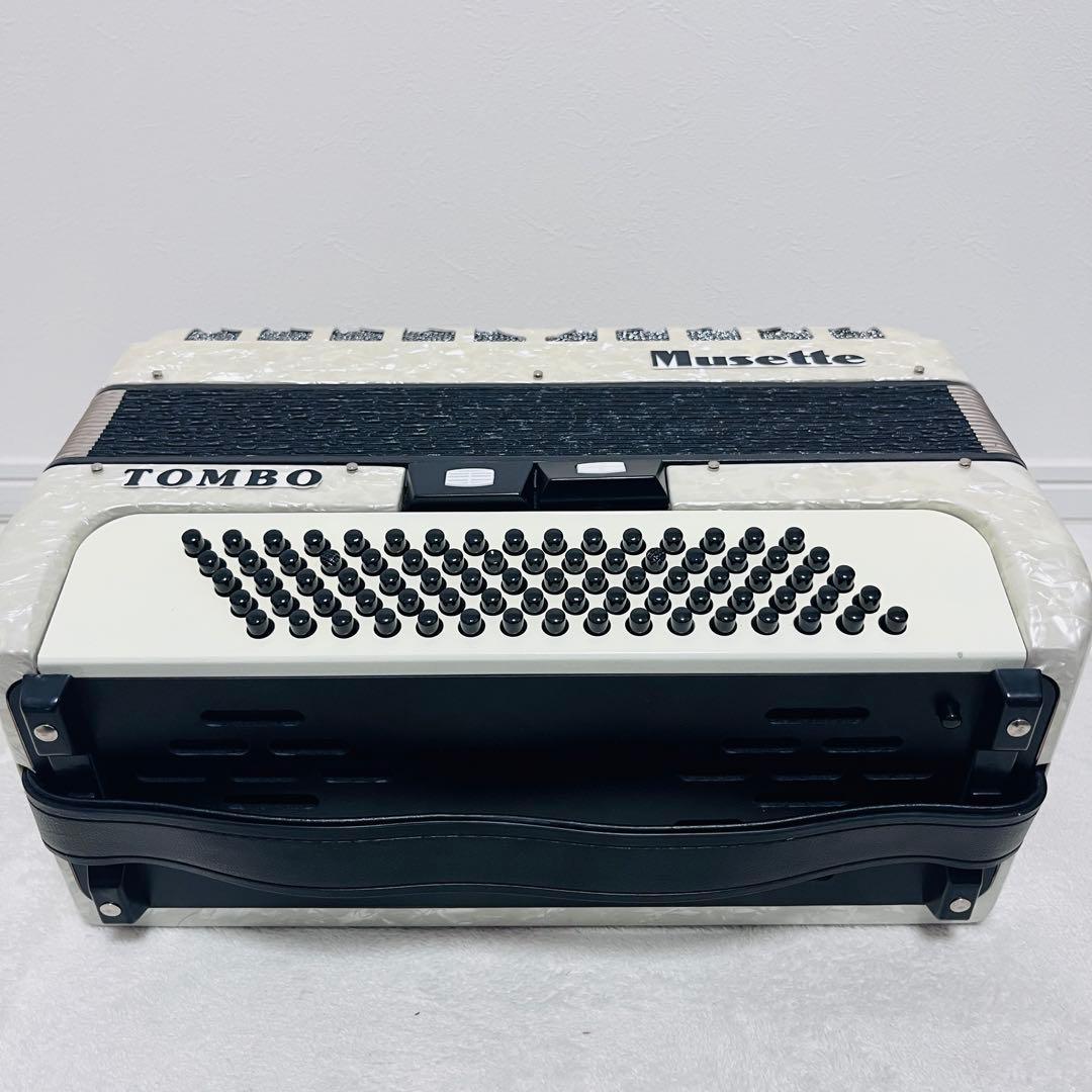 【美品】TOMBO トンボ 独奏用アコーディオン J-80C Musette
