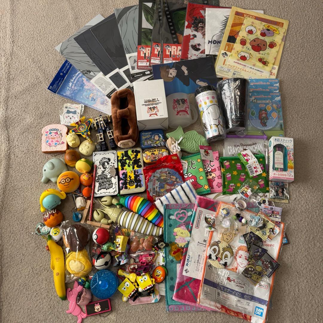 100点以上　雑貨　キャラクターグッズ　まとめ売り　アニメグッズ　一番くじ
