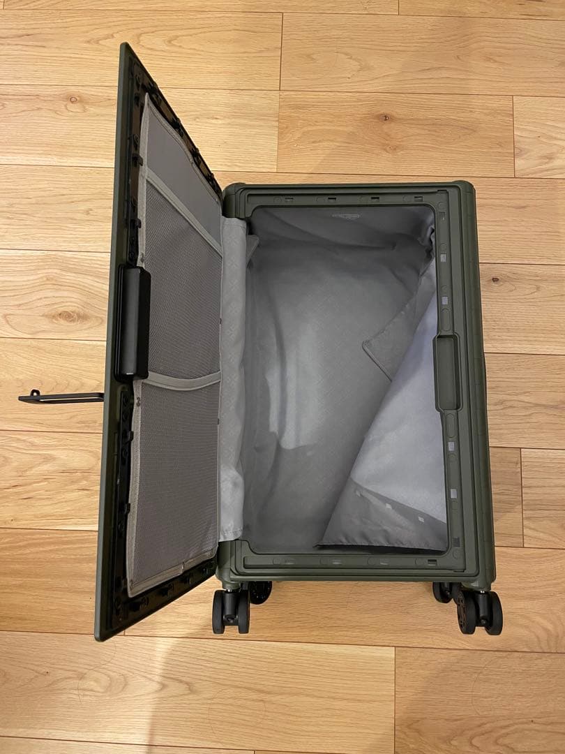 フロントオープン &.FLAT アンドフラット 折りたたみ キャリーバッグ