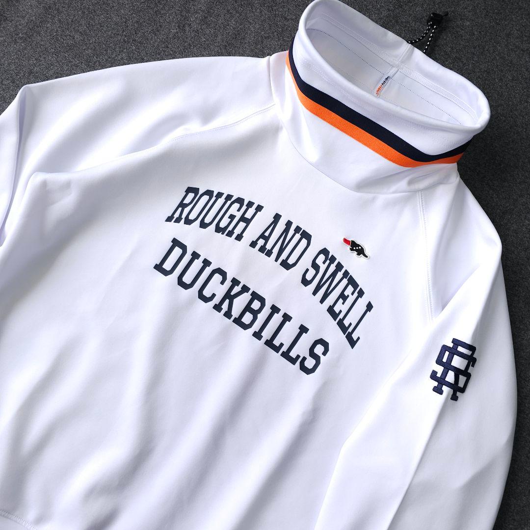 人気完売品 2025年 ラフアンドスウェル トリカラーオフタートル トレーナー白