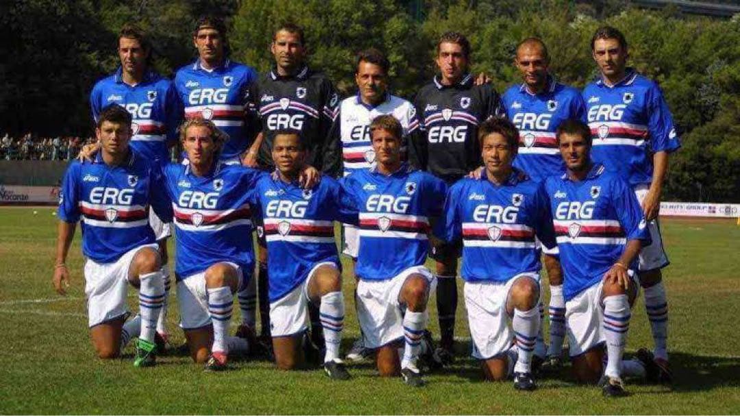 サンプドリア  03/04 ユニフォーム asics イタリア製