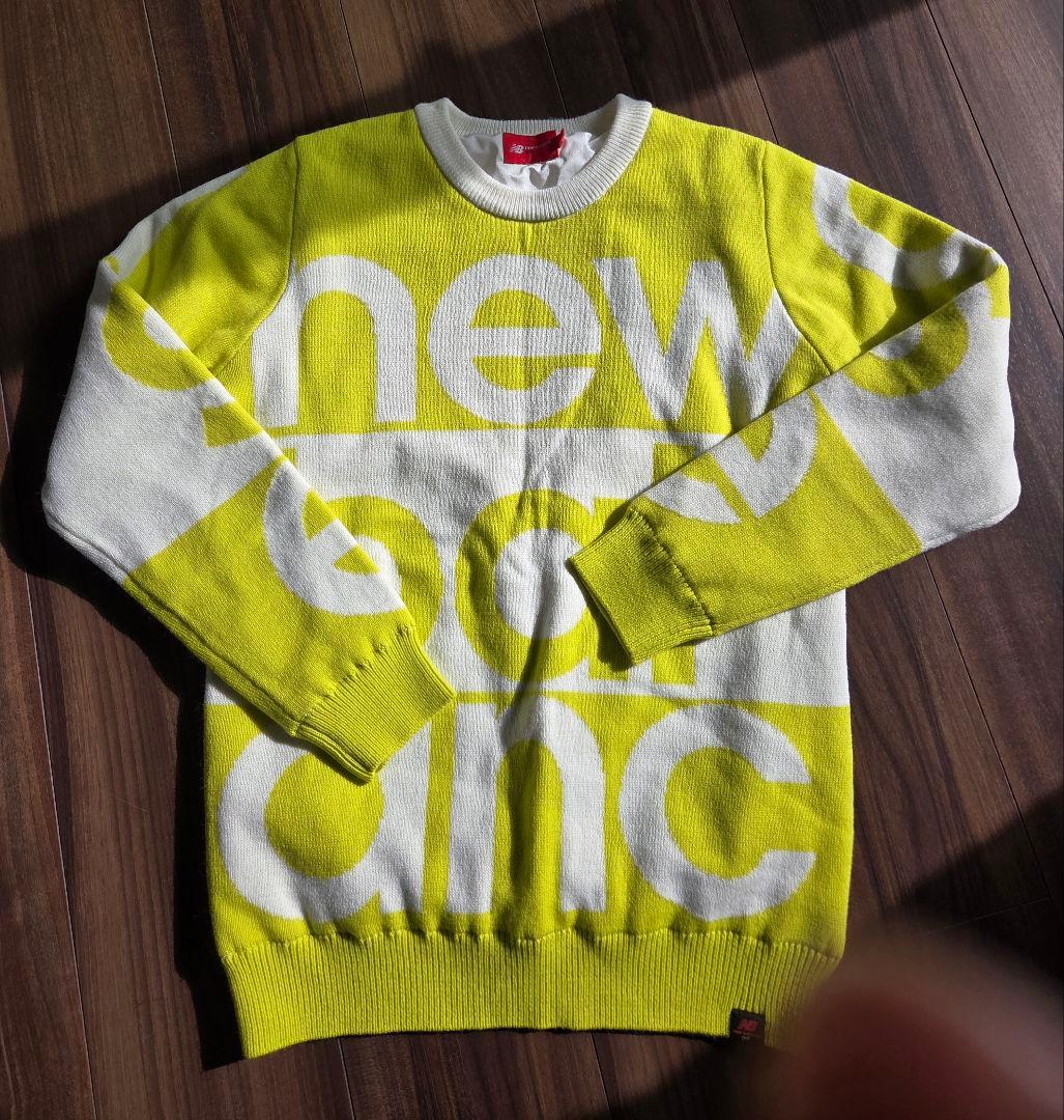 New Balance ロゴ入りニットセーター　サイズ２