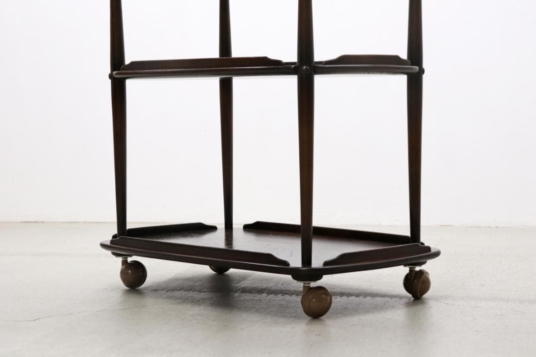 英国 イギリス ERCOL アーコール エルム材 トローリー キッチン ワゴン