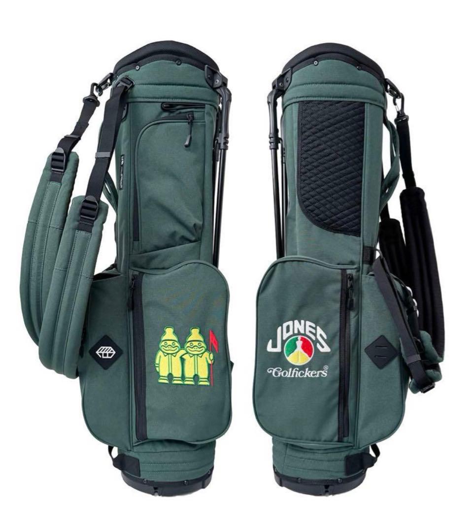 ゴルフィッカーズ x JONES ゴルフバッグ LGB1 グリーン・段ボールなし