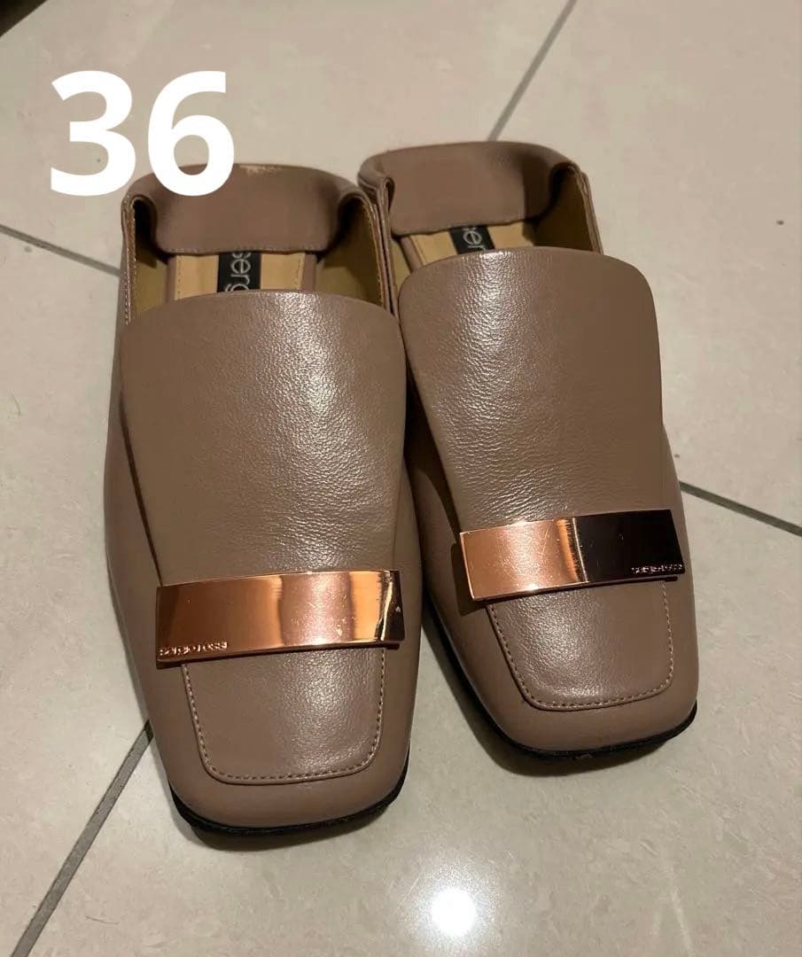 【36】セルジオロッシ ベージュ sr1 Slipper