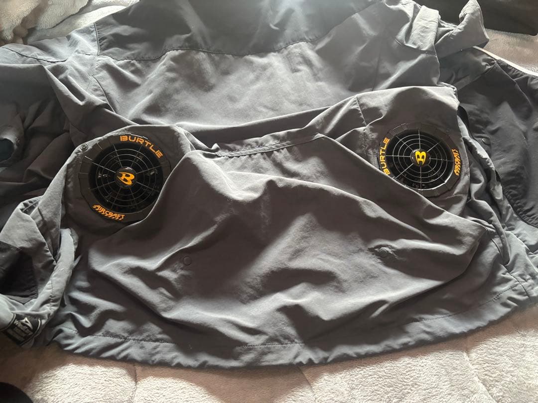 空調服 グレー ブラック ファン付き