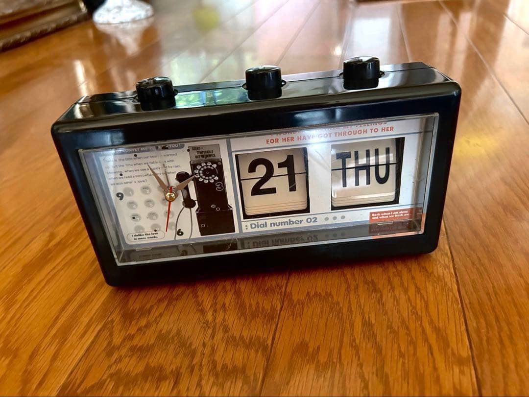 パタパタカレンダー時計　レトロ　ヴィンテージ　昭和レトロ flip clock