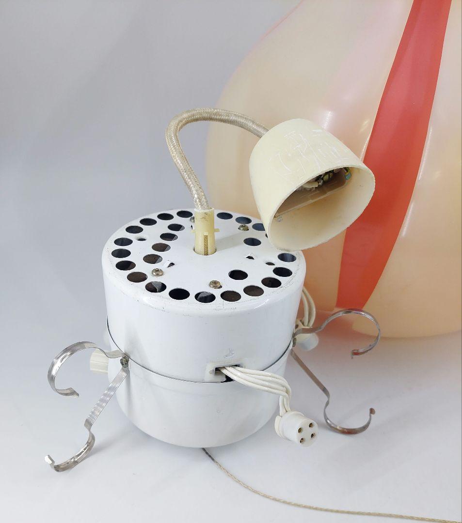 昭和レトロ チューリップライト ペンダントライト 2灯式蛍光灯 ピンク