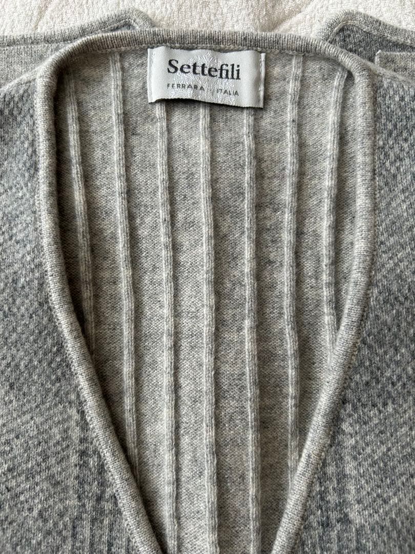 【新品未使用】Settefili Cashmere/セッテフィーリカシミア　ジレ