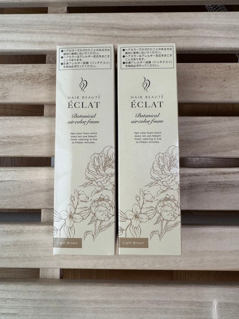 ヘアボーテエクラ ボタニカル エアカラーフォームup ライトブラウン ２本セット