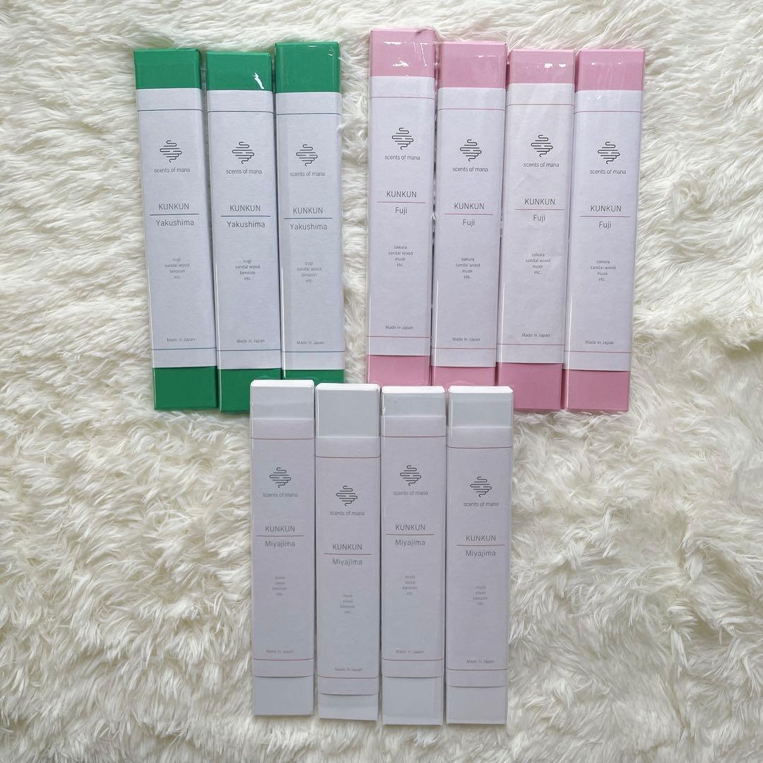 新品未使用✨KUNKUN 富士さくら 屋久島 宮島 お香セット
