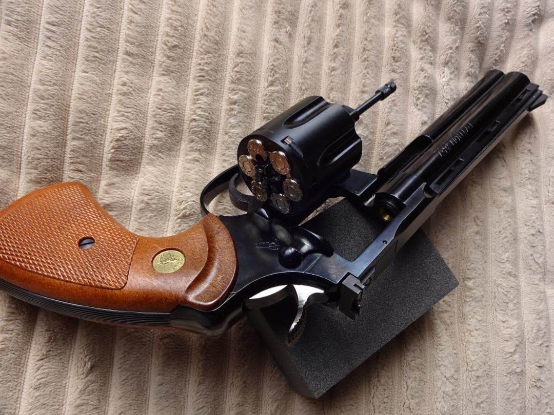 タナカ コルトパイソン スチールフィニッシュ ガスリボルバー ASGK検定品