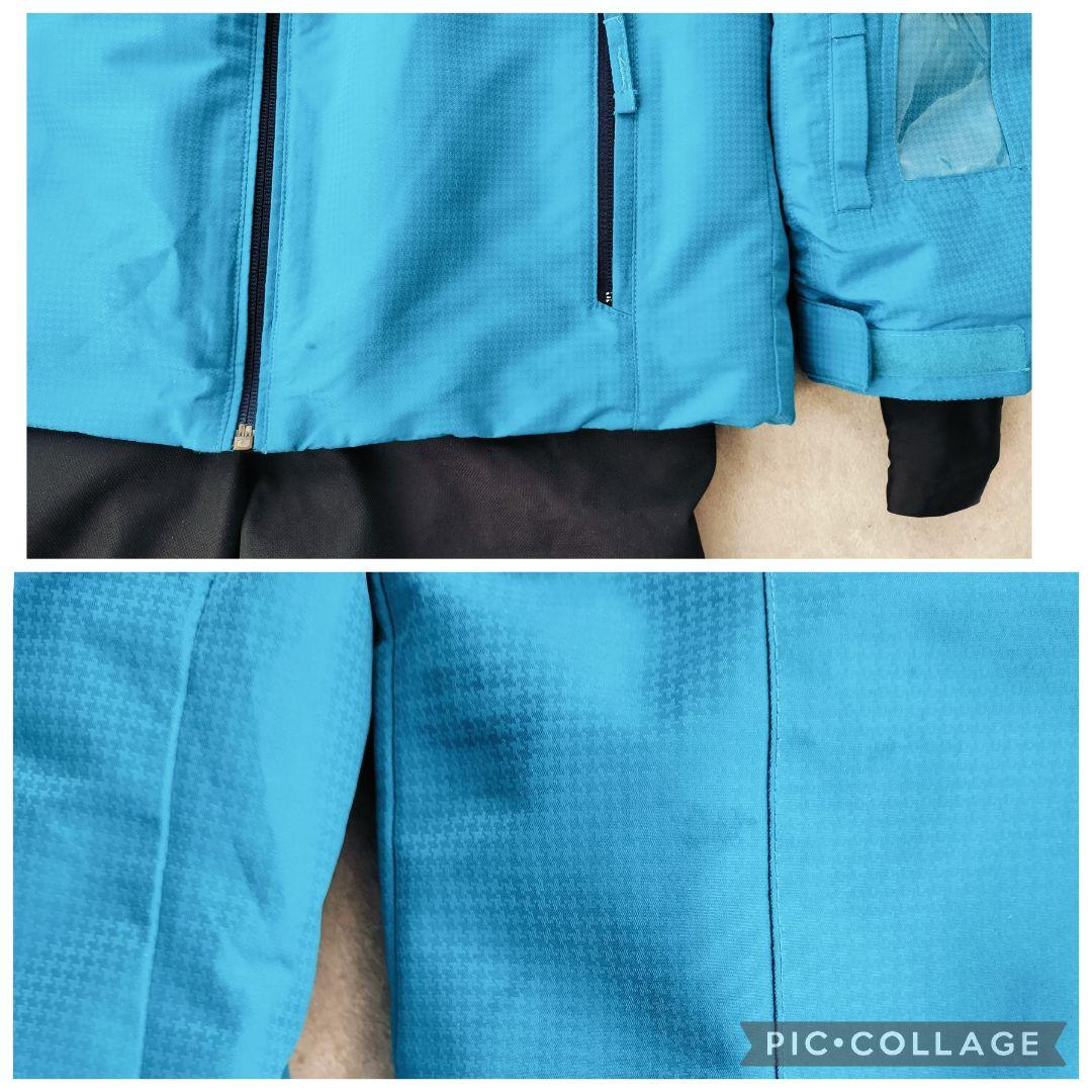 【美品】PHENIX アルペンモデル スキーウェア 150 男の子 青黒 上下