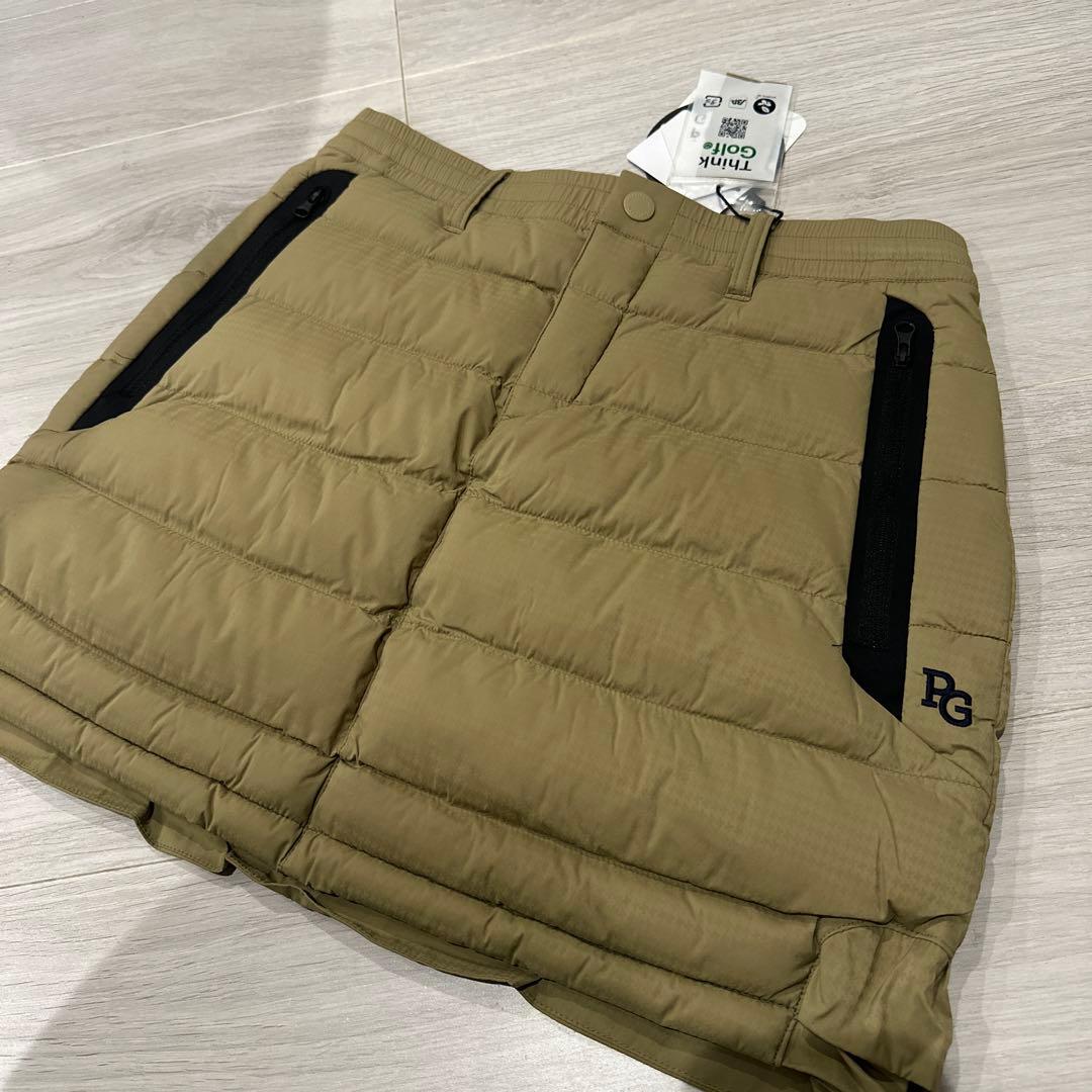 PEARLY GATES カーキ キルティングスカート