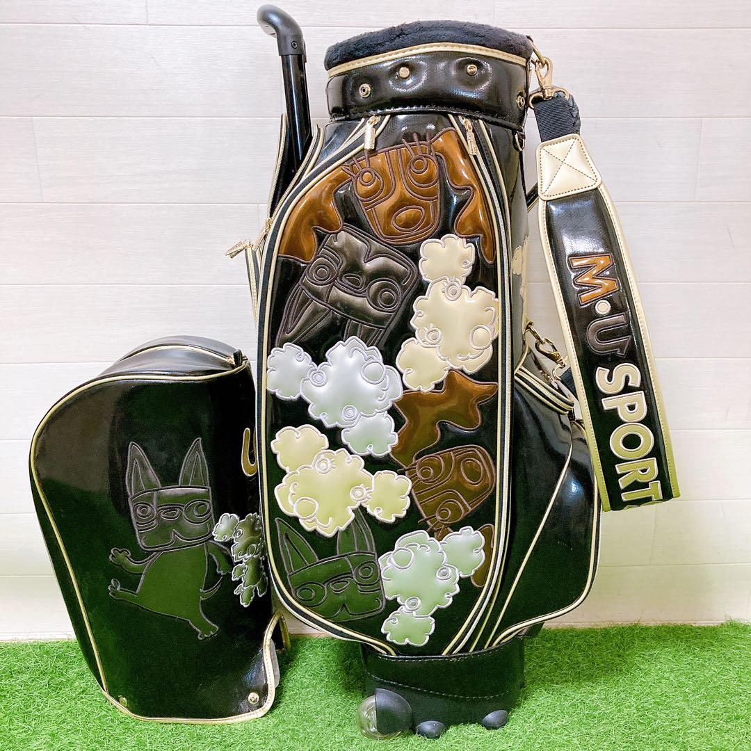 5.エムユースポーツ　ゴルフクラブケース　キャディーバッグ　2輪キャスター