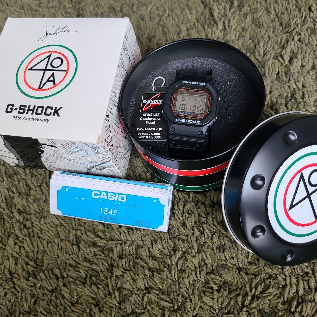 【美品】G-SHOCK DW-5000SL-1JR スパイクリー